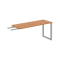 Pracovný stôl UNI O, kolmo reťaziaci, 160x75,5x60 cm, jelša/sivá