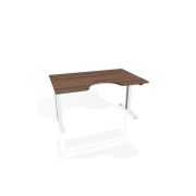 Pracovný stôl Motion Ergo, ZO, 2S, 120x70,5-120,5x90 cm, orech/biela