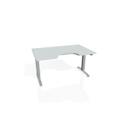 Pracovný stôl Motion Ergo, ZO, 2S, 140x70,5-120,5x90 cm, sivá/sivá