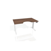 Pracovný stôl Motion Ergo, PO, 2S, 180x70,5-120,5x90 cm, orech/biela