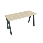 Pracovný stôl UNI A, 140x75,5x60 cm, agát/čierna