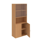 Policová skriňa Drive, 80x185x42 cm, buk/buk