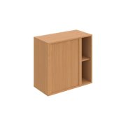 Policová skriňa Drive, zámok, 80x74x40 cm, buk/buk