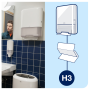Zásobník na skladané utierky TORK Singlefold/C-fold biely H3