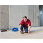 Vyznačovacia páska lepiaca TESA 50 mm x 33 m bielo-červená