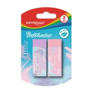 Guma KEYROAD 2 ks pastel blister mix farieb