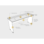 Pracovný stôl Gate, ergo, ľavý, 160x75,5x120 cm, jelša/jelša
