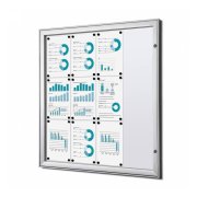 Informačná vitrína Economy 12xA4, plechová zadná stena