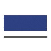 Paraván na plochu stola Akustik, 180 cm, modrý
