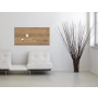 Sklenená tabuľa artverum 91x46cm prírodné drevo