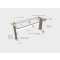 Pracovný stôl Cross, 160x75,5x80 cm, jelša/kov