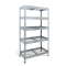 Policový regál s 5 drôtenými policami, š.90 x h.45 x v.180 cm