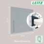 Paraván k stolu Leitz 70x80cm, sivý