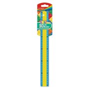 Pravítko KEYROAD 30 cm, ohybné, dizajn LEGO, mix farieb