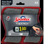 Hubka Spontex Flex&Wash Heavy duty 2 ks