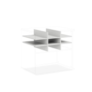Priehradka do niky BASIC, 77x34x52cm, biela