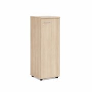 Policová skriňa BASIC, pravé dvere so zámkom, 40x40x111,7cm, agát svetlý