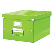 Stredná krabica Click & Store metalická zelená